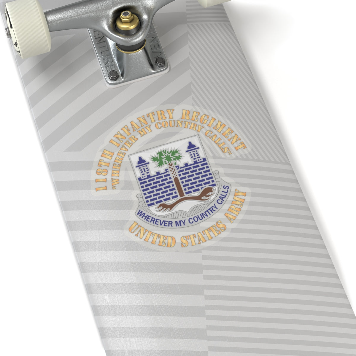 Kiss-Cut Stickers - Army - Army -  118th Infantry Regiment - Wherever My Country Calls - US Army X 300