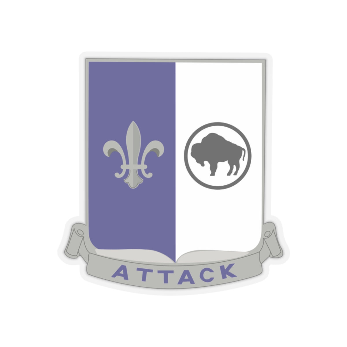 Kiss-Cut Stickers - Army - 371st Infantry Regiment - DUI (V0) wo Txt