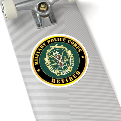 Kiss-Cut Stickers - Army - Military Police Corps Regimental Crest - Retired