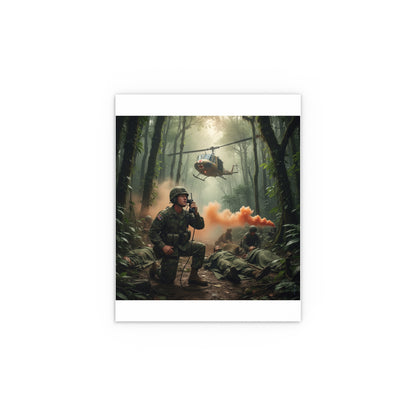Indoor and Outdoor Silk Posters - Medevac Request - Vietnam