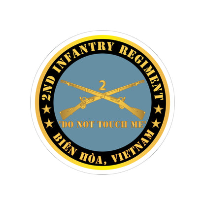 Kiss-Cut Stickers - Army - 2nd  Infantry Regiment Branch - Do Not Touch Me - Bien Hoa, Vietnam