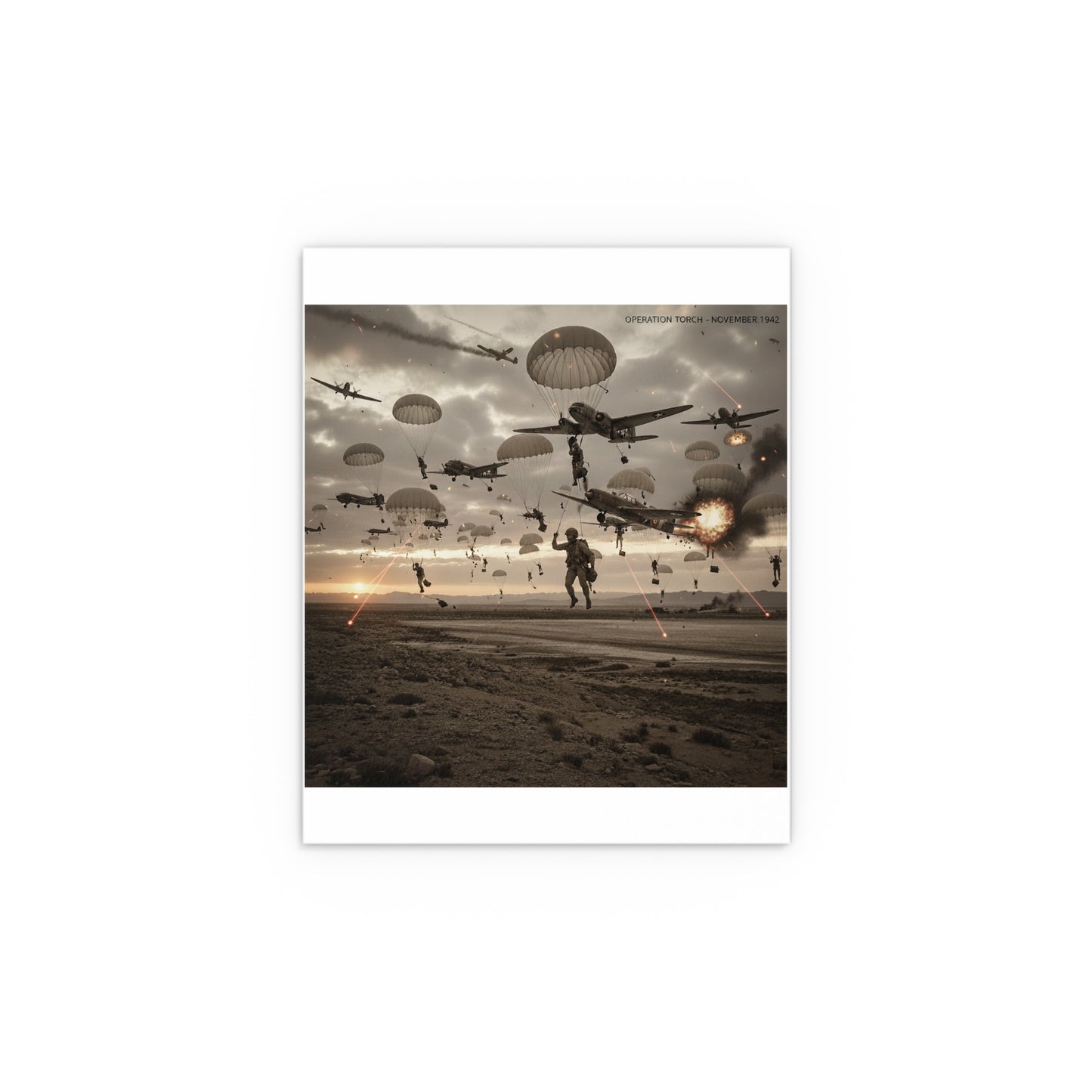 Indoor and Outdoor Silk Posters - Operation Torch Nov 1942