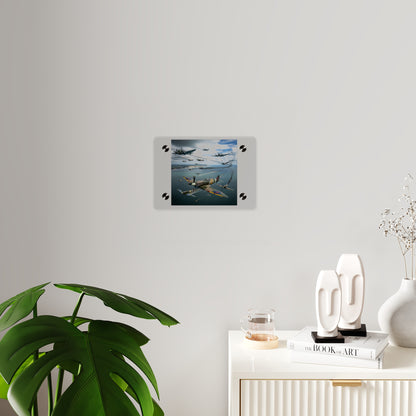 Acrylic Wall Art Panel - British and German aircraft during the Battle of Britain