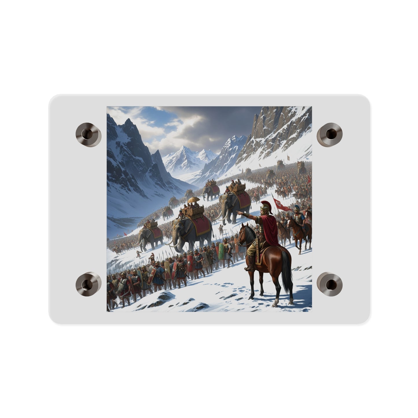 Acrylic Wall Art Panel - Hannibal Crossing the Alps to Atttack Rome