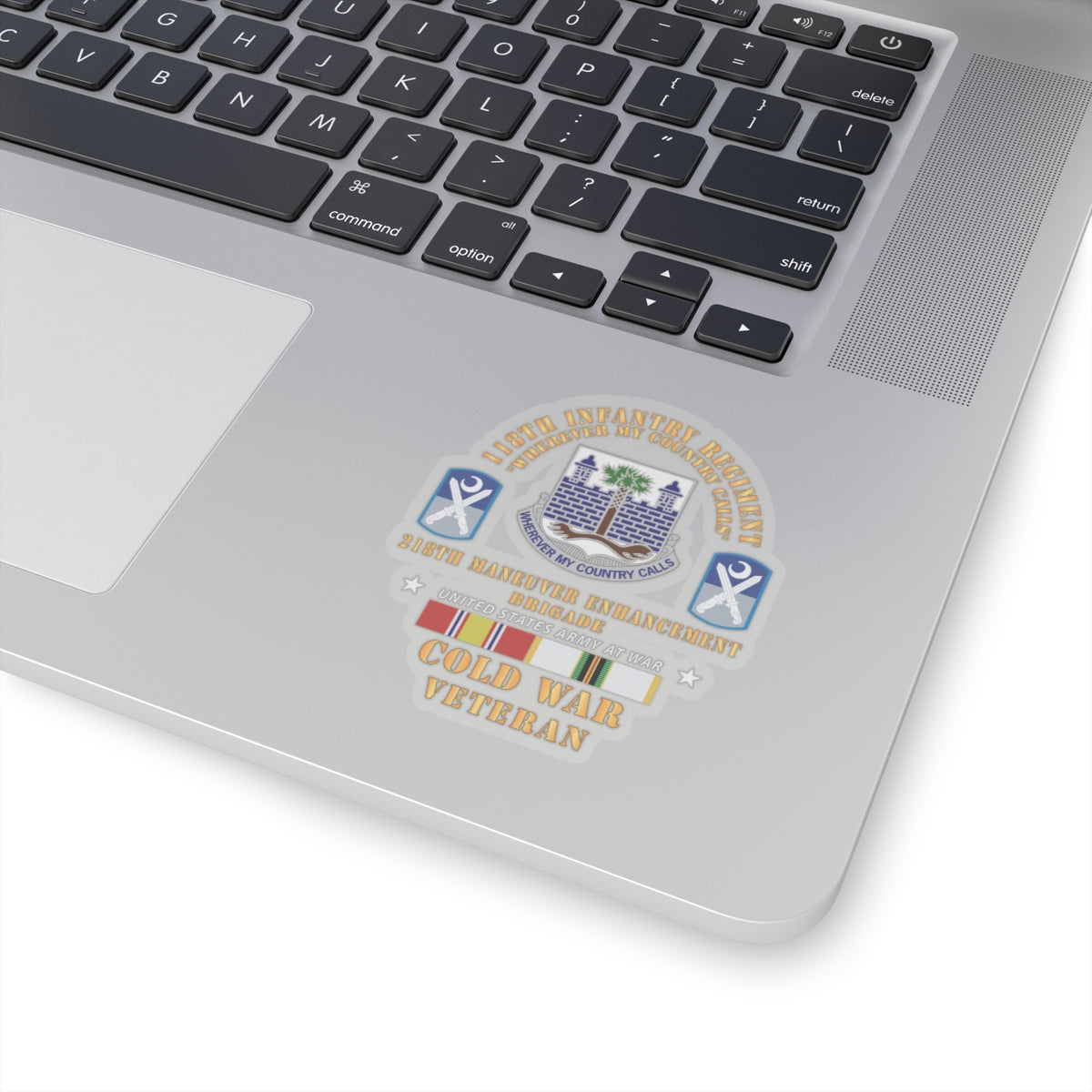 Kiss-Cut Stickers - Army -  118th Infantry Regiment - 218th Manuver Enhancment Bde (MEB) w COLD SVC