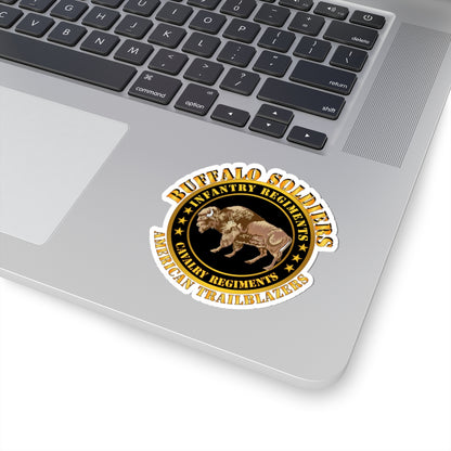 Kiss-Cut Stickers - Army - Buffalo Soldiers - Infantry - Cavalry Regiments