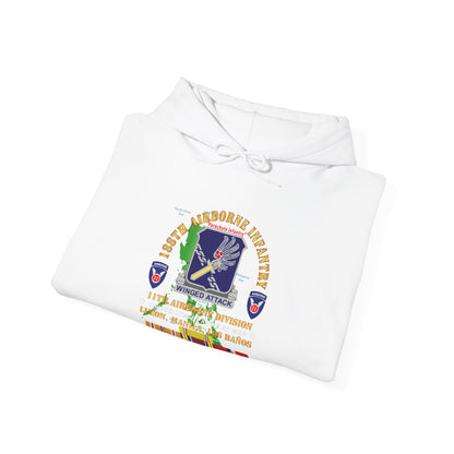 Unisex Heavy Blend™ Hooded Sweatshirt - Army - 188th Airborne Infantry - The Philippines - WWII w PAC SVC X 300
