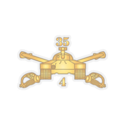Kiss-Cut Stickers - Army - 4th Bn, 35th Armor - Armor Branch wo Txt X 300