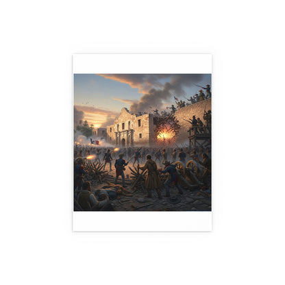 Indoor and Outdoor Silk Posters - Battle of the Alamo