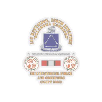 Kiss-Cut Stickers - Army - 1st Battalion, 180th Infantry Regiment -  MFO Egypt 2003 X 300