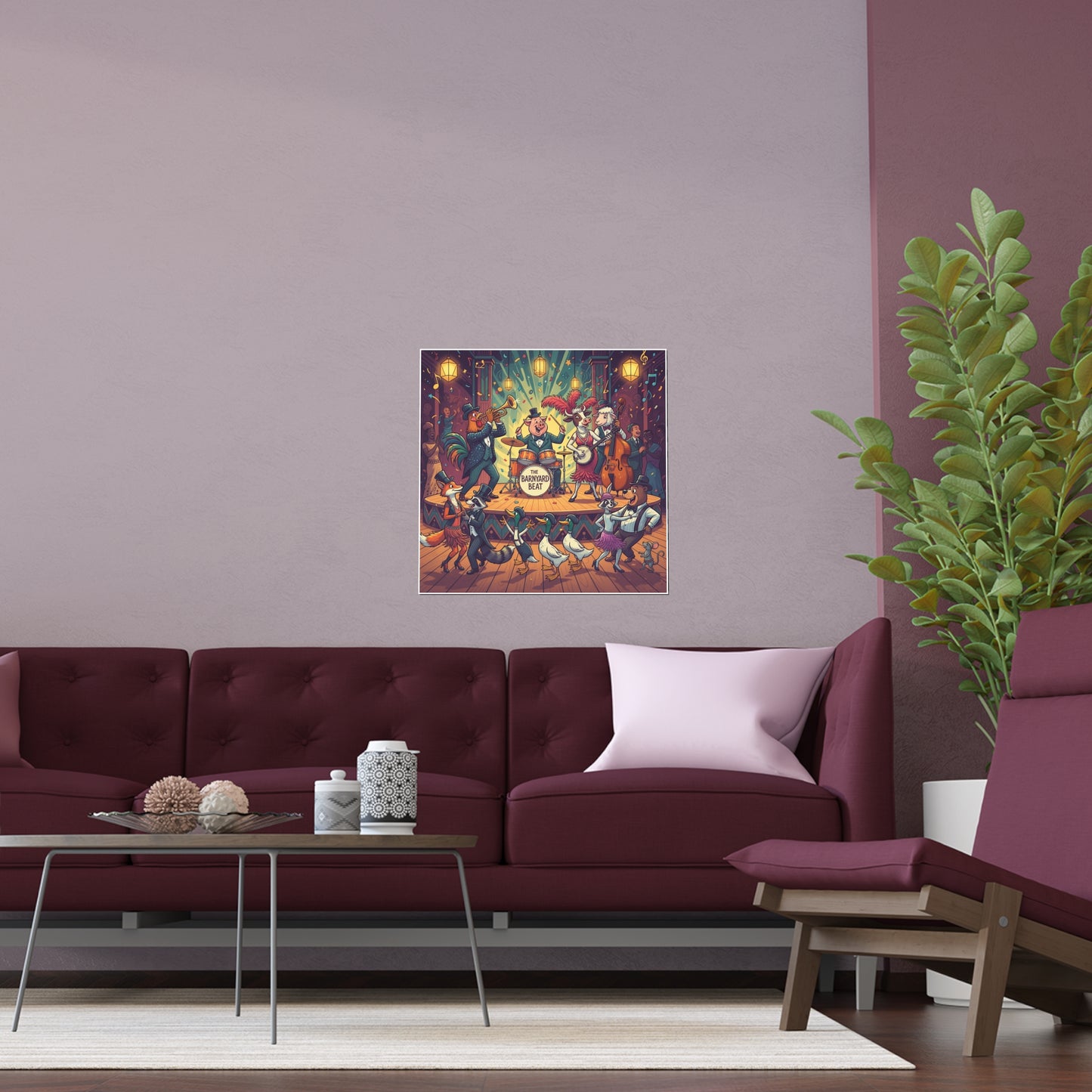 Indoor and Outdoor Silk Posters - Farm Band Dance
