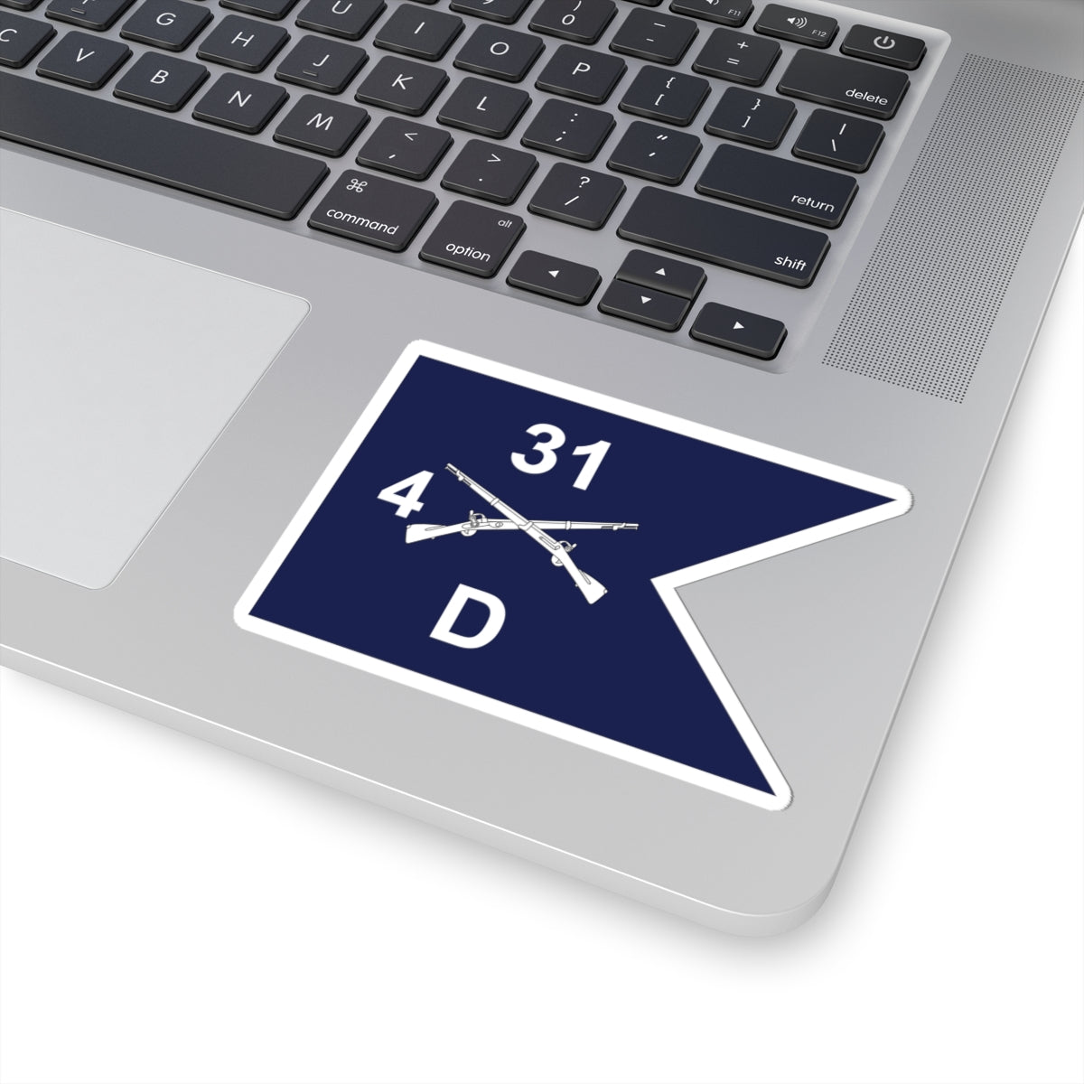 Kiss-Cut Stickers - Army - Delta Company, 4th Battalion, 31st Infantry Regiment - Guidon X 300