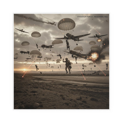 Indoor and Outdoor Silk Posters - Operation Torch Nov 1942
