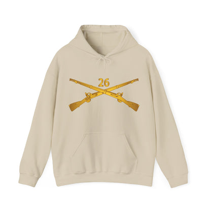 Unisex Heavy Blend™ Hooded Sweatshirt - Army - 26th Infantry Regiment - w Infantry Br wo Txt X 300