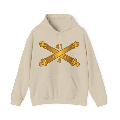 Unisex Heavy Blend™ Hooded Sweatshirt - Army - 4th Bn 41st Artillery  w Branch X 300