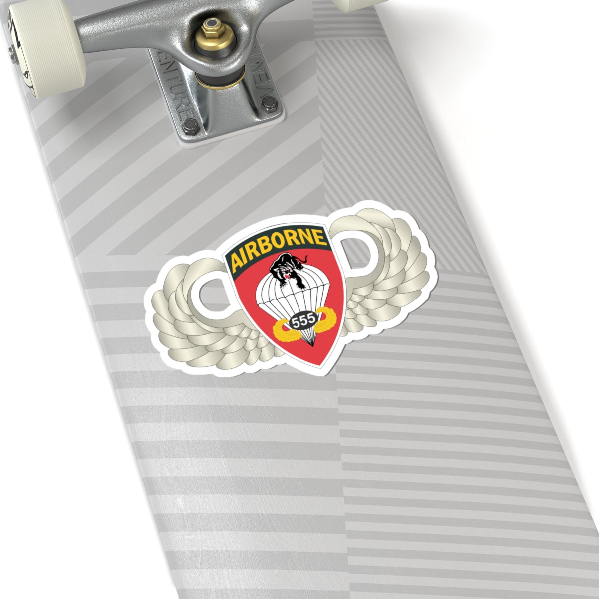 Airborne badge with wings on a white background