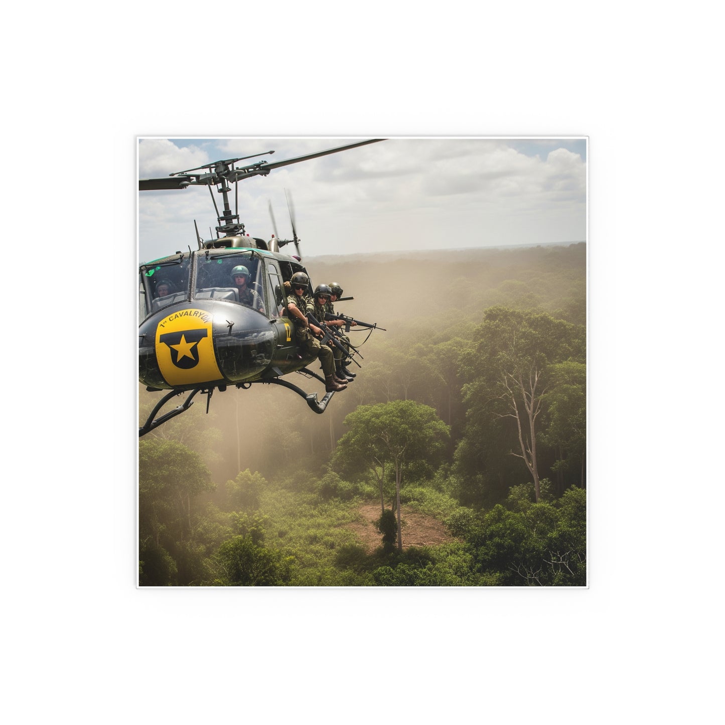 Indoor and Outdoor Silk Posters - 1st Cavalry Division - Air Assault - Vietnam