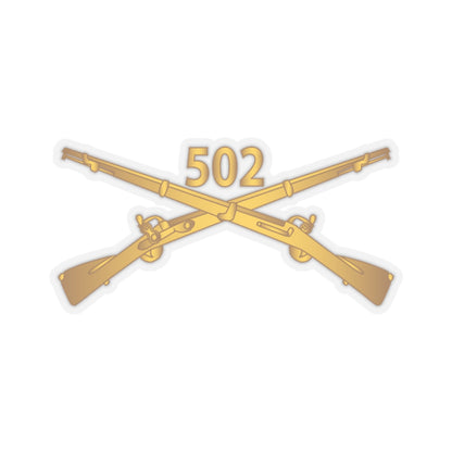 Kiss-Cut Stickers - Army - 502nd Infantry Regt - Infantry Br wo Txt