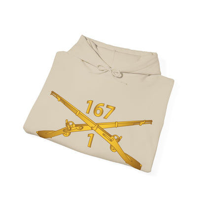 Unisex Heavy Blend™ Hooded Sweatshirt - Army - 1st Batalion, 167th Infantry Regiment - Inf Branch wo Txt X 300
