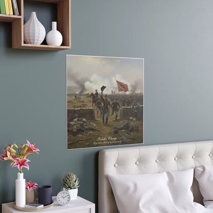 Indoor and Outdoor Silk Posters - Picketts Charge with Hat