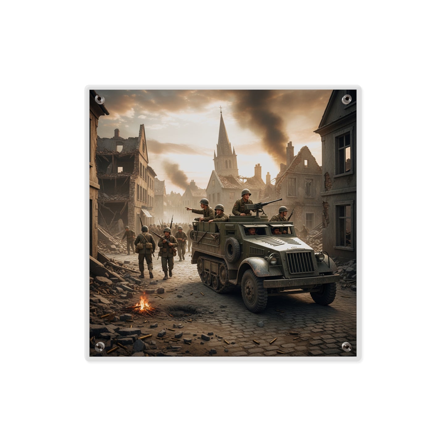 Acrylic Wall Art Panel - M3A1 Half-track
