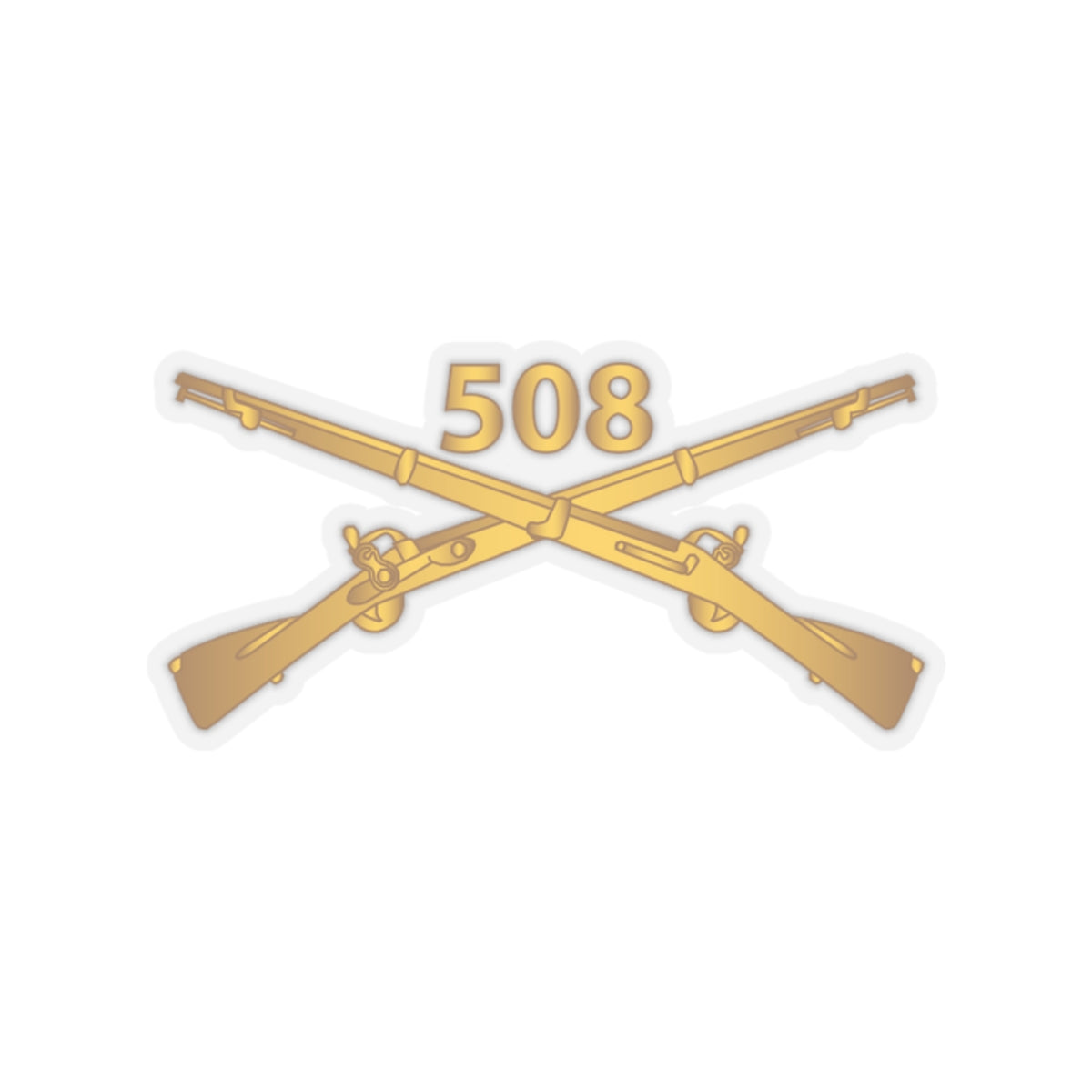 Kiss-Cut Stickers - Army -  508th Infantry Regiment Branch wo Txt X 300