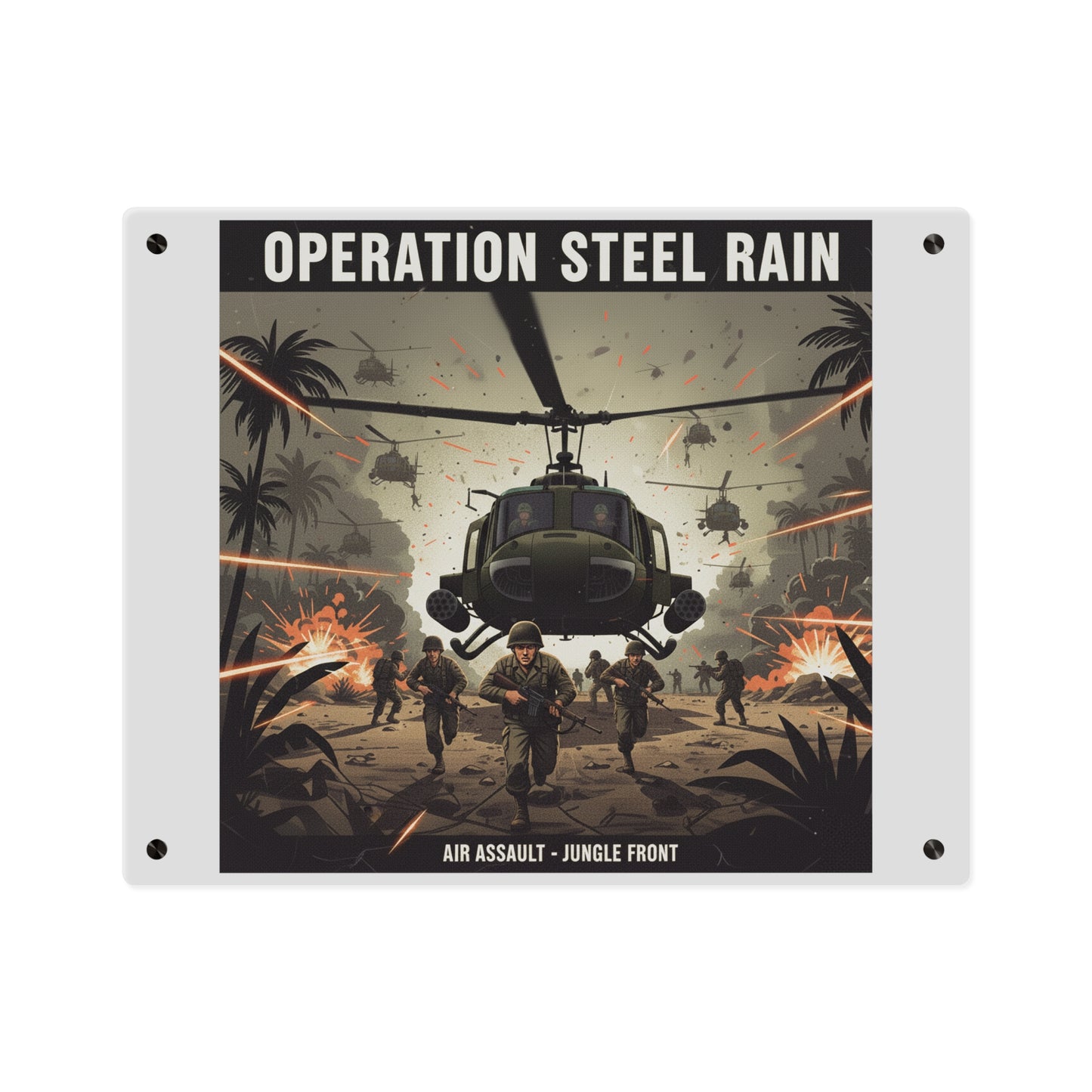 Acrylic Wall Art Panel - Air Assault - Vietnam - Operation Steel Rain