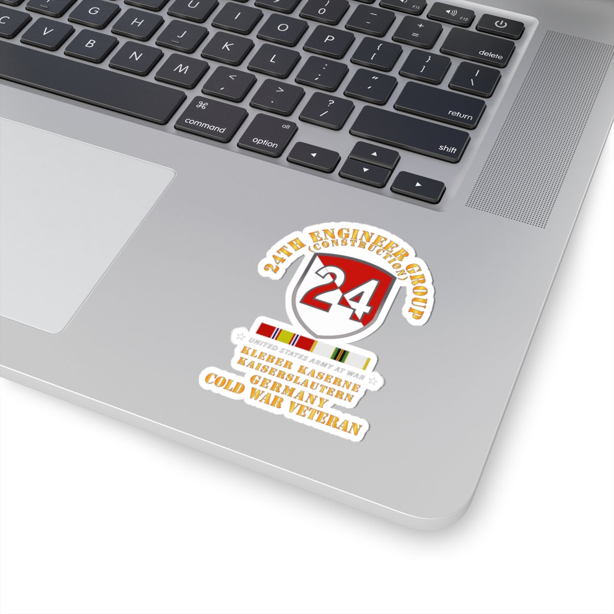 Kiss-Cut Stickers - 24th Engineer Group (Construction) - Kaiserslautern, Germany 1954 - 1972- w COLD WAR SVC X 300