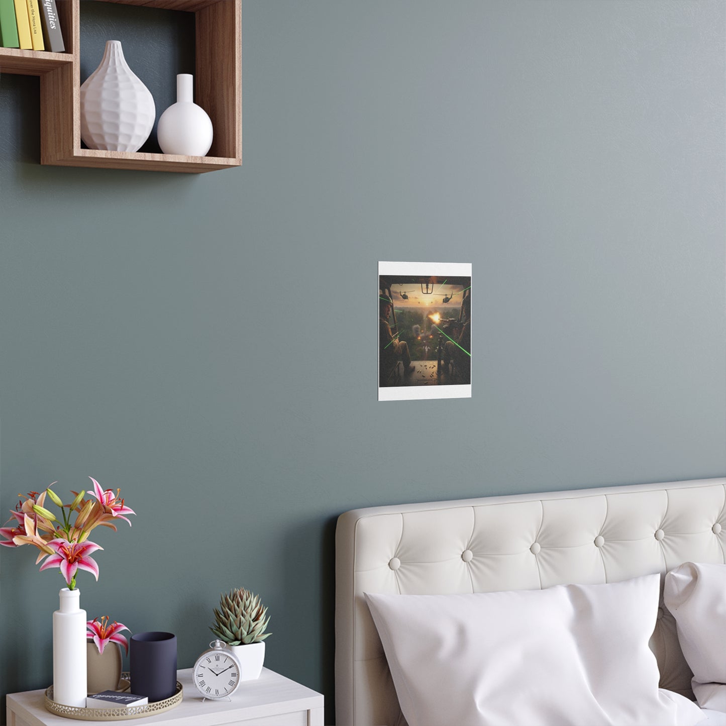 Indoor and Outdoor Silk Posters - VIetnam Hot LZ from Side Door