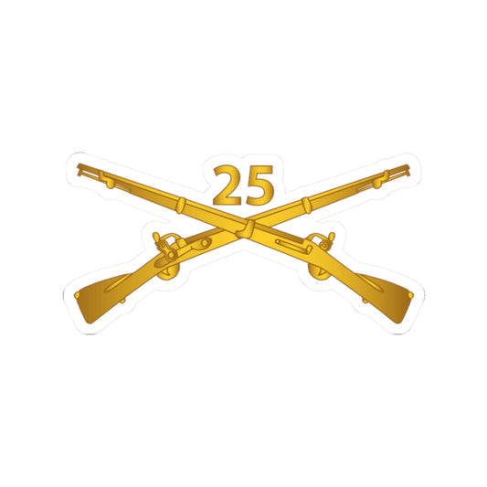 Kiss-Cut Stickers - Army - 25th Infantry Regiment Branch wo Txt