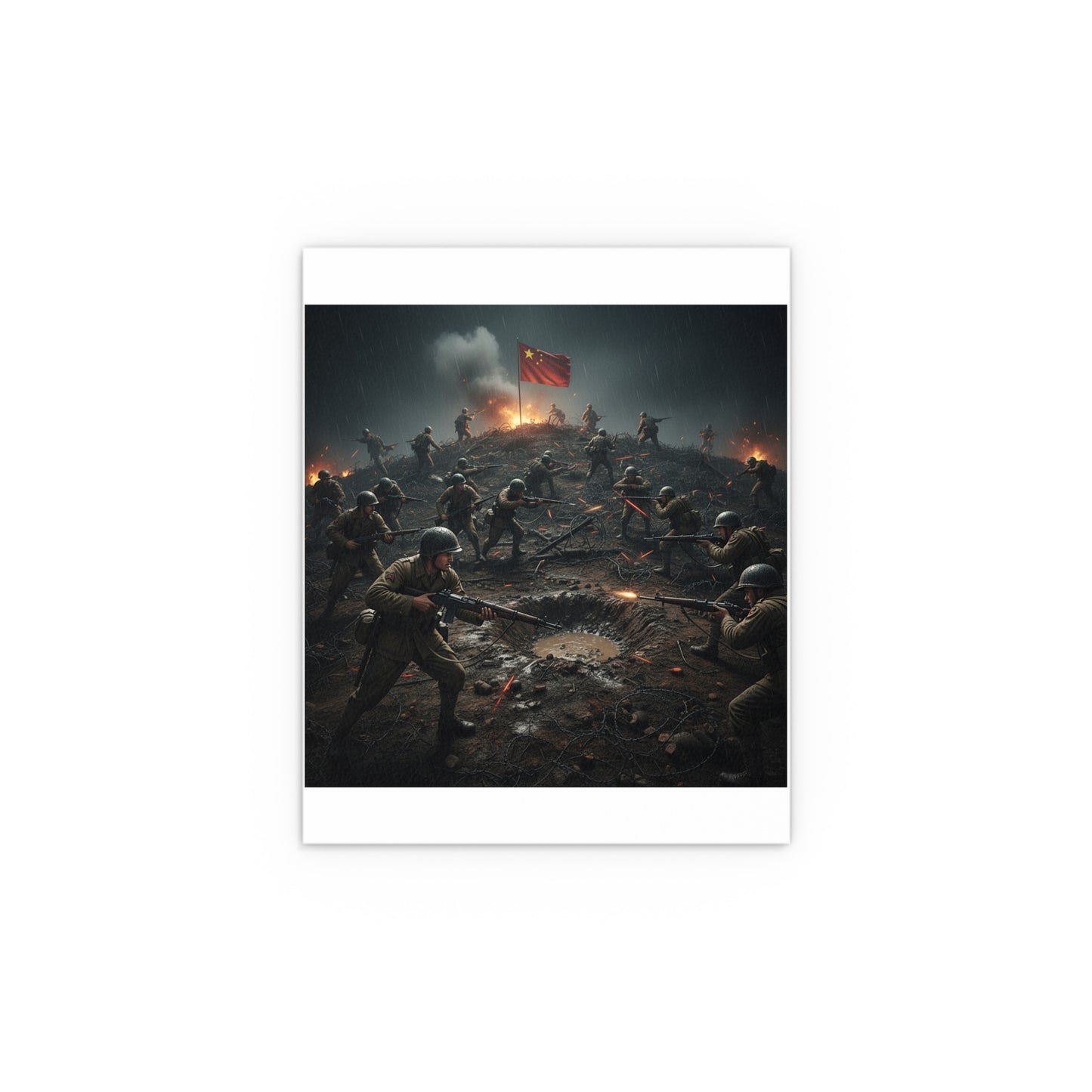 Indoor and Outdoor Silk Posters - PorkChop Hill - Korean War