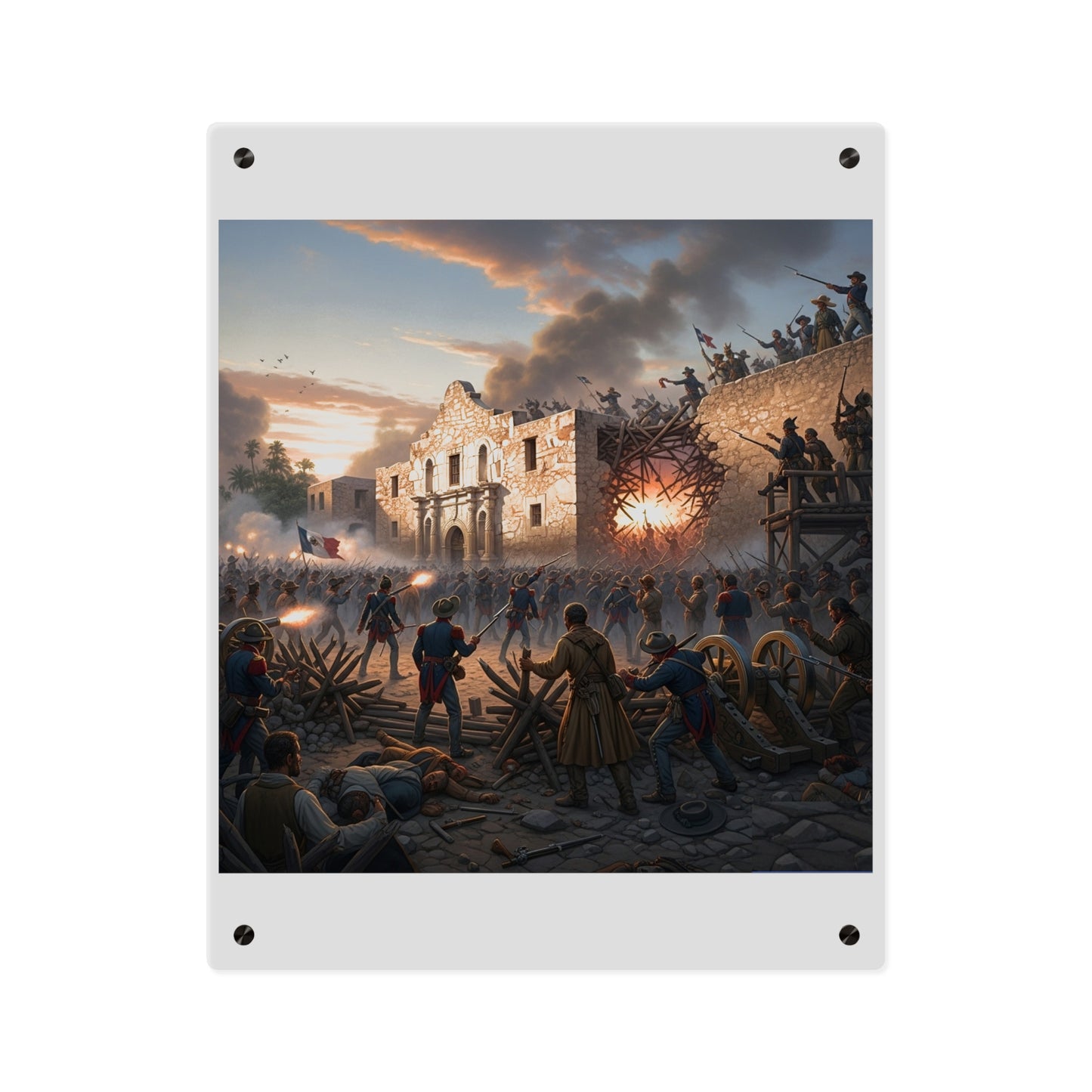 Acrylic Wall Art Panel - Battle of the Alamo