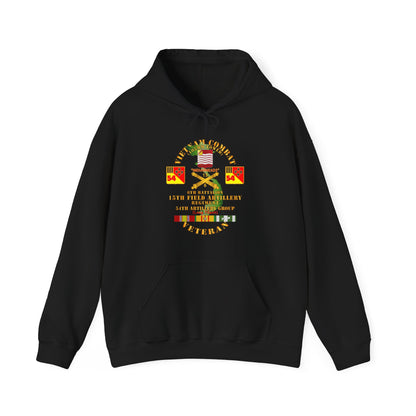 Unisex Heavy Blend™ Hooded Sweatshirt - Army - Vietnam Combat Vet - 6th Bn 15th Artillery - 54th Artillery Group w105mm