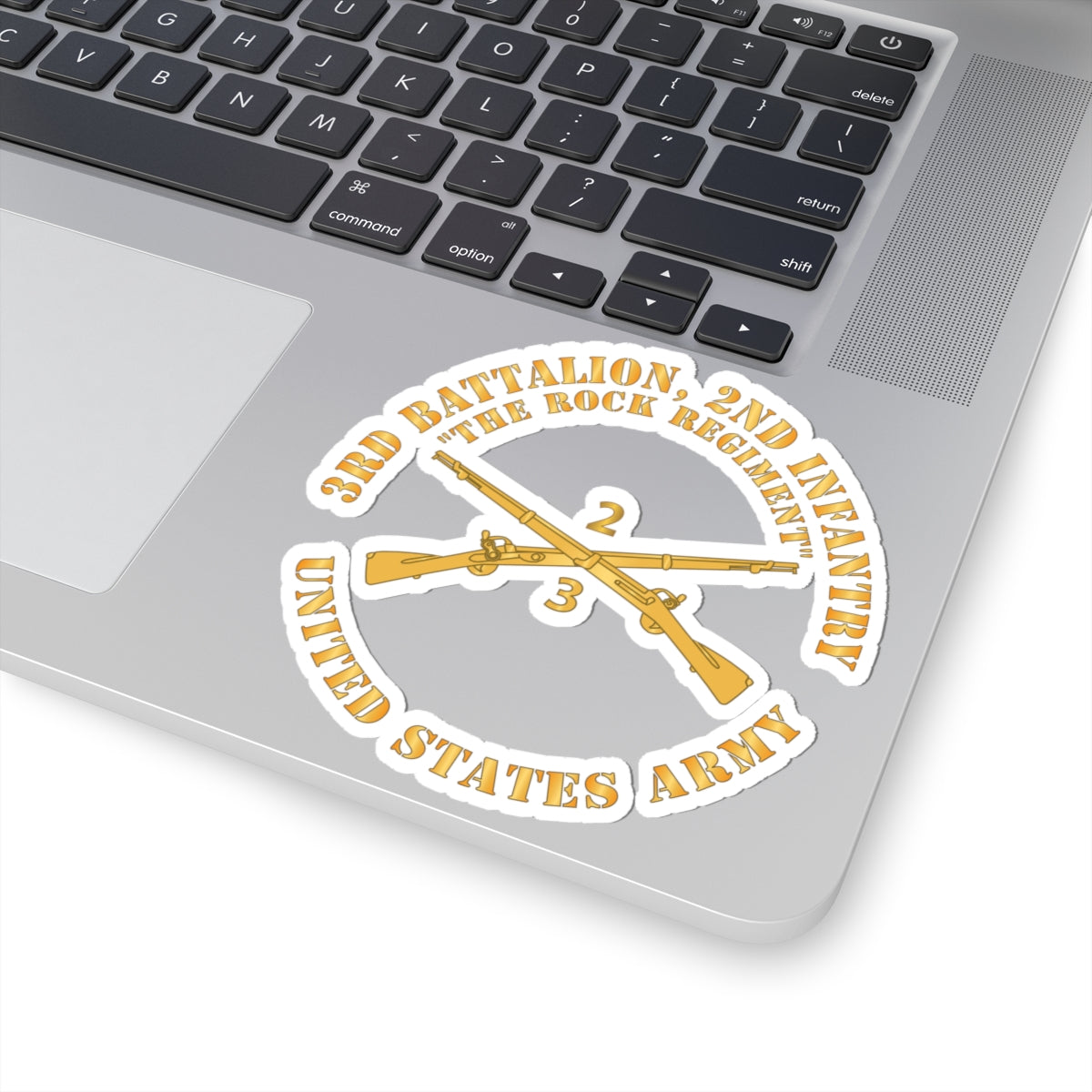 Kiss-Cut Stickers - Army - 3rd Battalion, 2nd Infantry Regiment Branch - The Rock Regiment - US Army