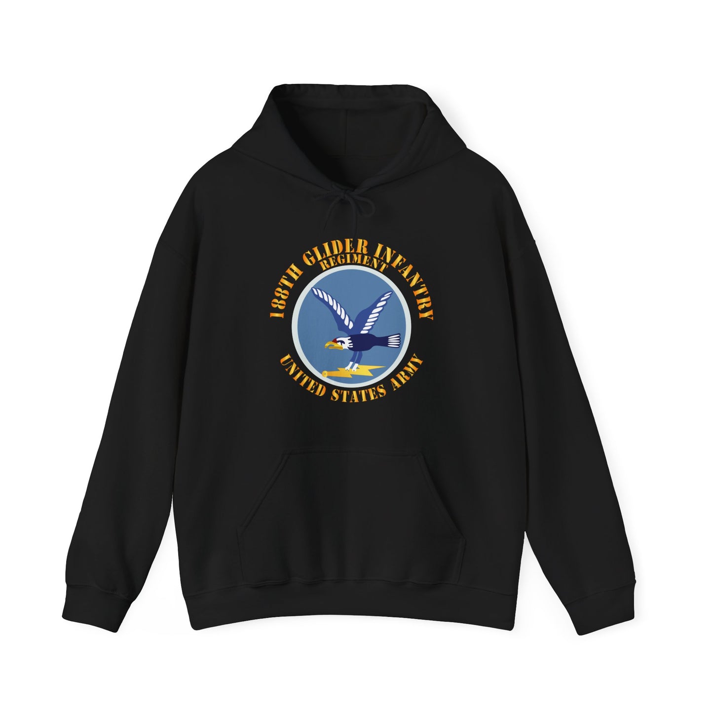 Unisex Heavy Blend™ Hooded Sweatshirt - Army  - 188th Glider Infantry Regiment - SSI X 300