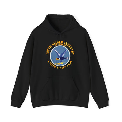 Unisex Heavy Blend™ Hooded Sweatshirt - Army  - 188th Glider Infantry Regiment - SSI X 300