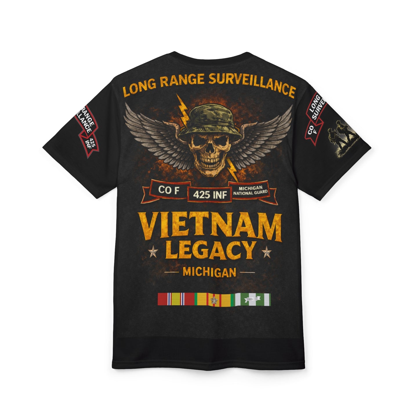 425th Infantry Long Range Surveillance Patrol Vietnam Tribute Tee