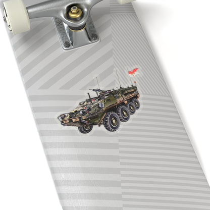 Kiss-Cut Stickers - Army - 3rd Squadron, 17th Cavalry Regiment Stryker Vehicle wo Txt