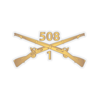 Kiss-Cut Stickers - Army -  1st Bn, 508th Infantry Regiment Branch wo Txt X 300