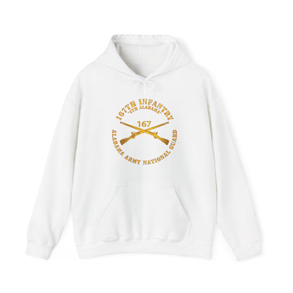 Unisex Heavy Blend™ Hooded Sweatshirt - Army - 167th Infantry - 4th Alabama - ALARNG - Inf Branch X 300