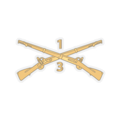 Kiss-Cut Stickers - Army - 3rd Battalion, 1st Infantry Regiment Branch - wo Txt X 300