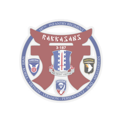 Kiss-Cut Stickers - 187th INF Regiment - Rakkasans - Special