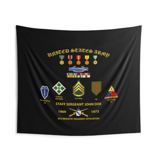 Indoor Wall Tapestries - Personal Shadow Box - Your Career in Graphics Tapestry