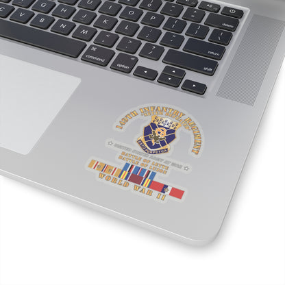 Kiss-Cut Stickers - Army -  149th Infantry Regiment - Battle of Leyet-Luzon - COA - WWII PAC SVC X 300