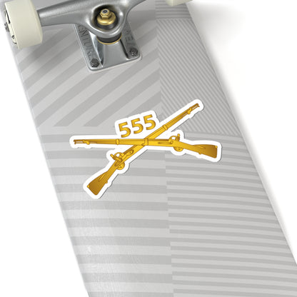 Kiss-Cut Stickers - Army -  555th Infantry Regiment Branch wo Txt