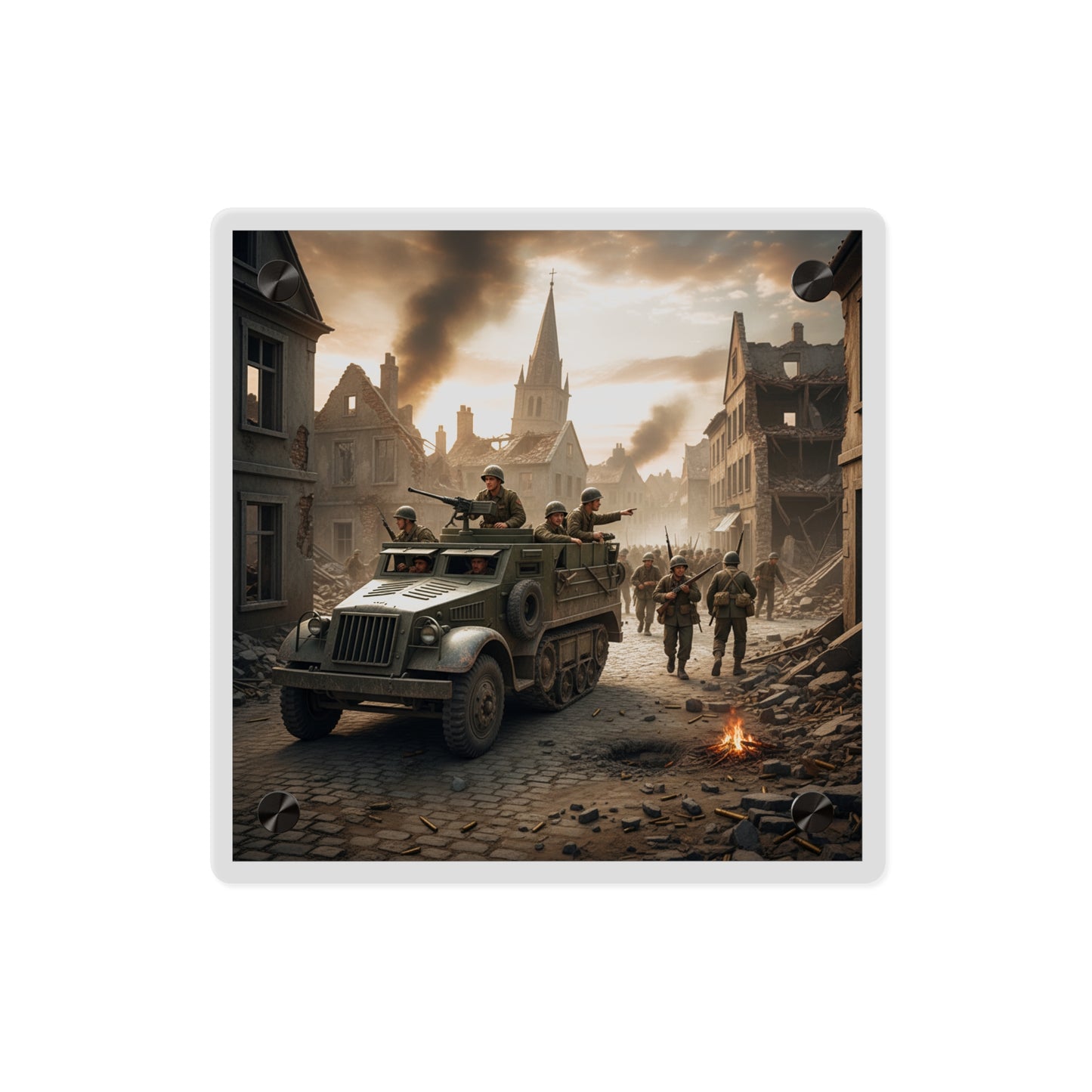 Acrylic Wall Art Panel - M3A1 Half-track