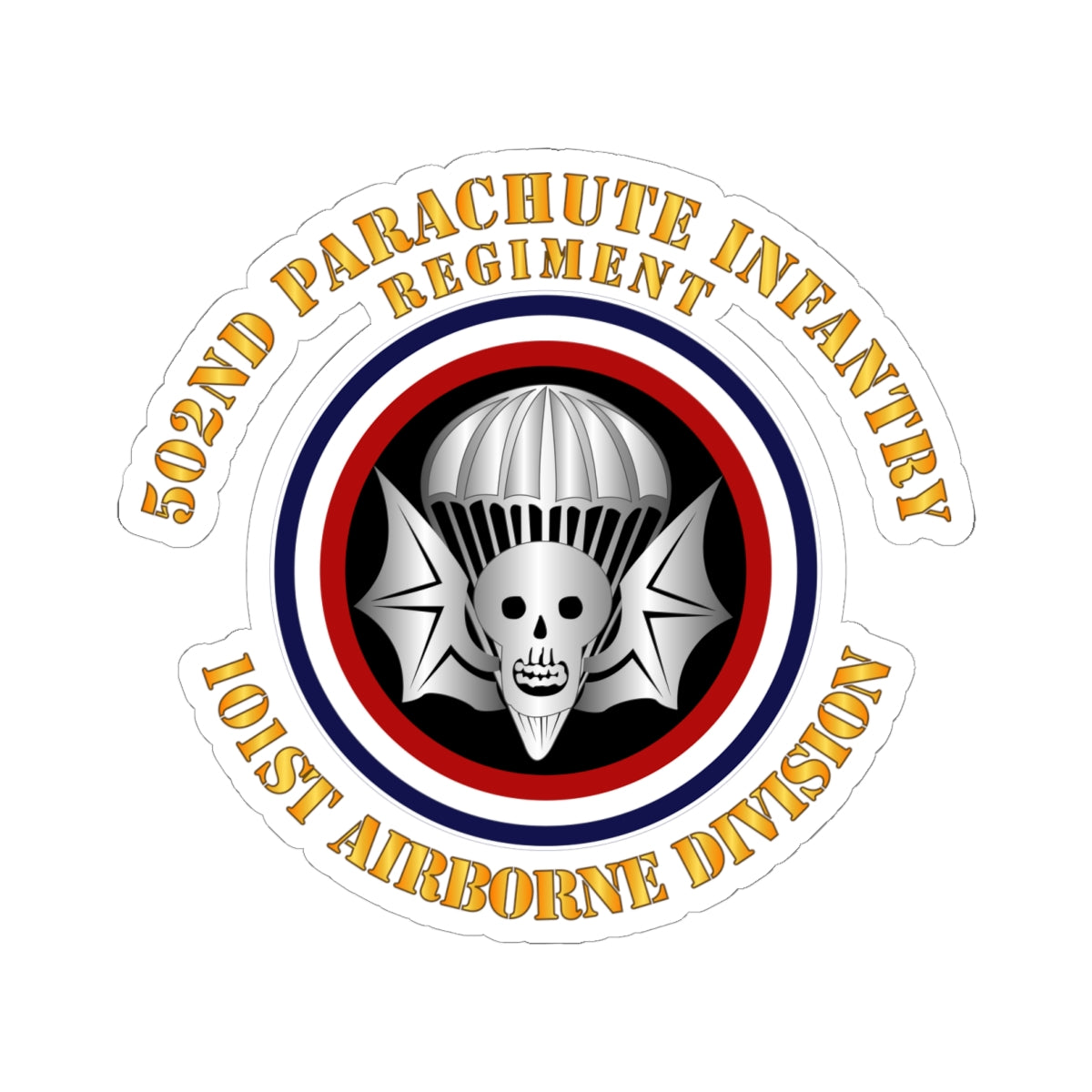 Kiss-Cut Stickers - Army - 502nd PIR - 101st Airborne Division