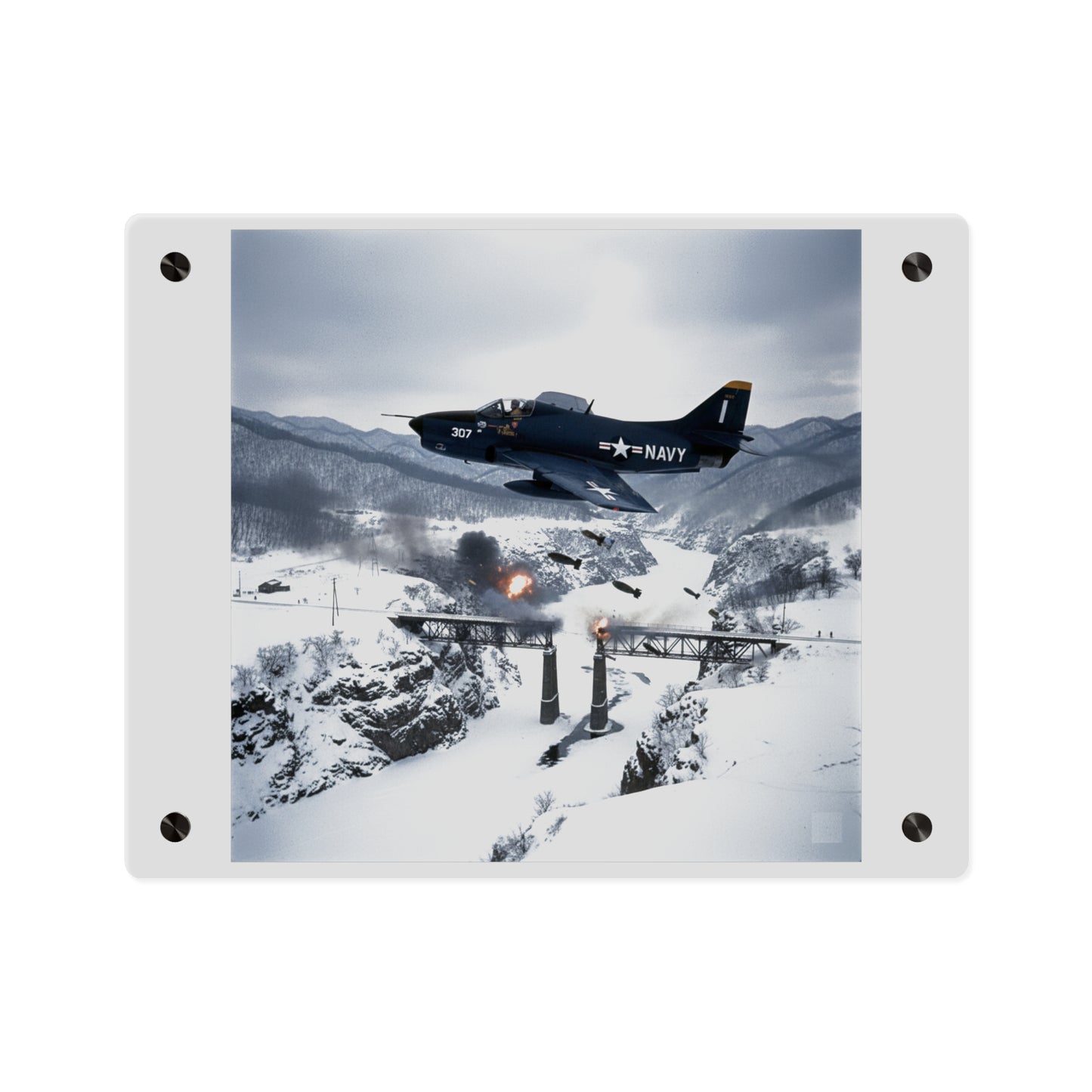 Acrylic Wall Art Panel - Attack at Majon-ni and Samdong-ni during Korean War