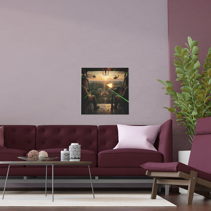 Indoor and Outdoor Silk Posters - VIetnam Hot LZ from Side Door