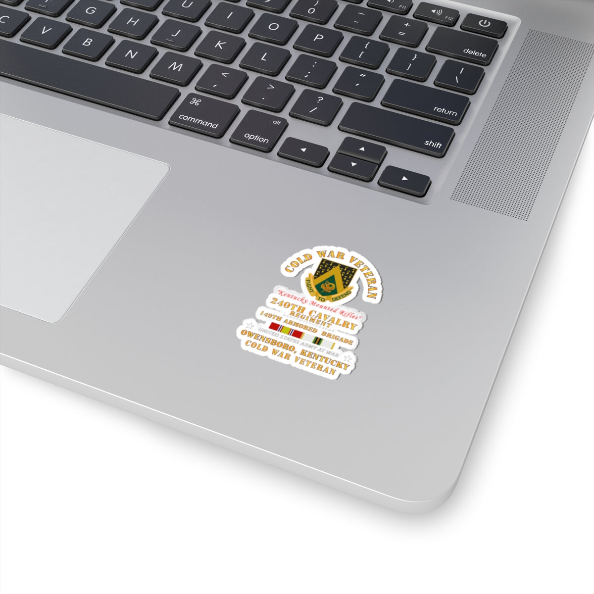 Kiss-Cut Stickers - Army - Cold War Vet -  240th Cavalry Regiment - Owensboro, Kentucky w COLD SVC